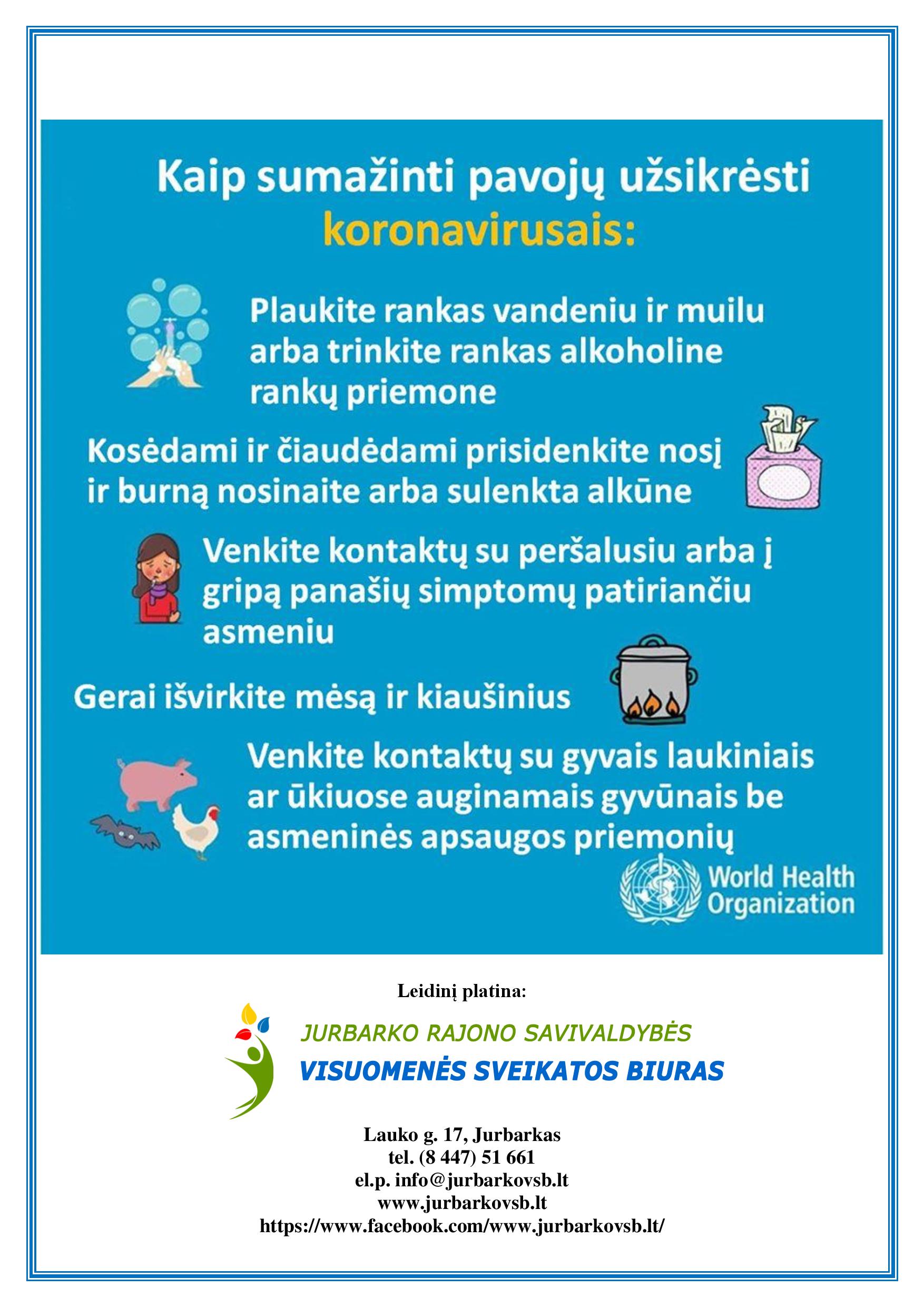 Kaip sumazinti pavoju uzsikresti