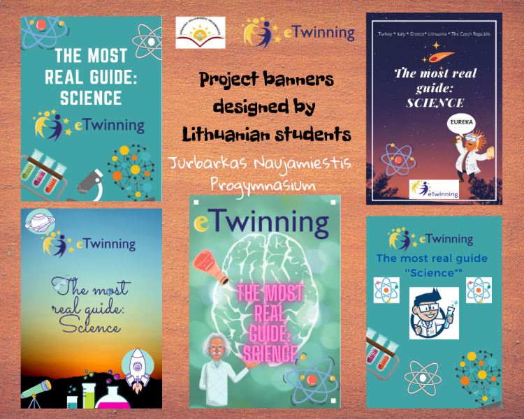 Project banner design by Lithuanian students