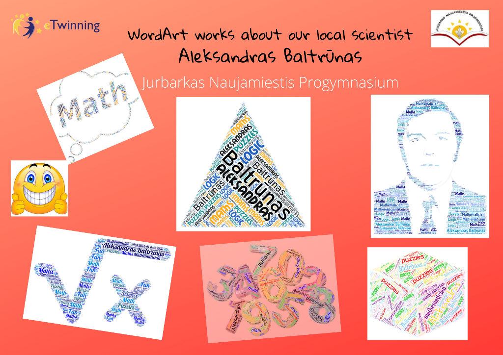 WordArt works about Aleksandras Baltrūnas