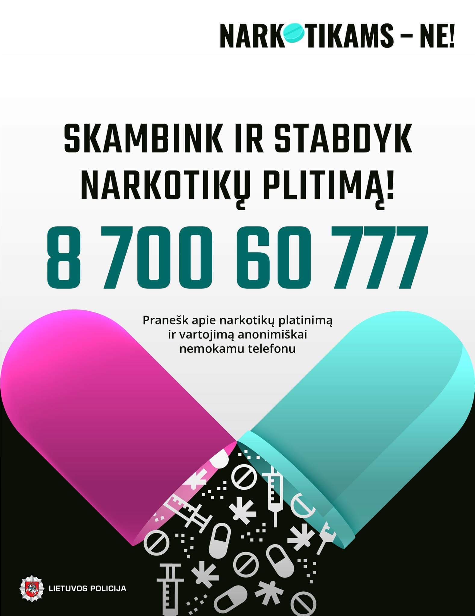 narkotikams ne