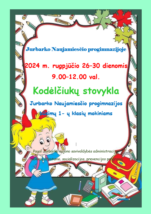 pirmokų stovykla 2024